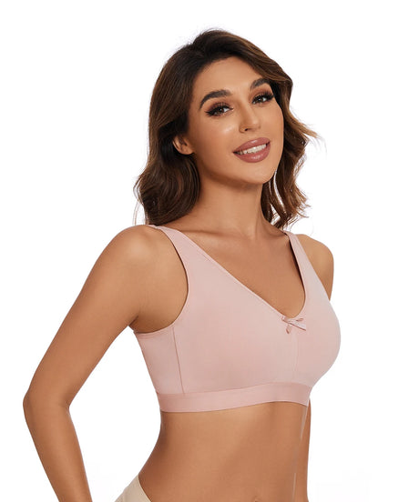 Sheroine Plus Size Women Wireless Bras Full Coverage Soft Seamless Underwear Breathable Lingerie Non-Padded Comfort Bra