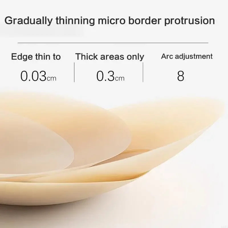 Upgrade Reusable Breast Round Nipple Cover Invisible Bikini Adhesive Strapless Backless Stick on Bra Silicone Breast Patch