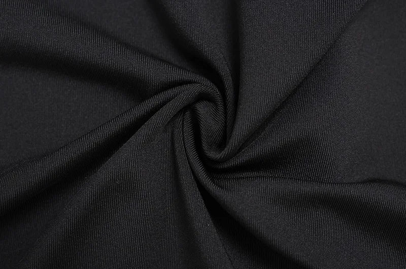 Sexy Black Hollow Out Mini Dress Fashion Women's Turtleneck Short Sleeve High Waist Slim Dresses Lady Evening Club Fashion Robes