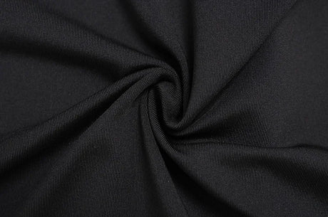 Sexy Black Hollow Out Mini Dress Fashion Women's Turtleneck Short Sleeve High Waist Slim Dresses Lady Evening Club Fashion Robes