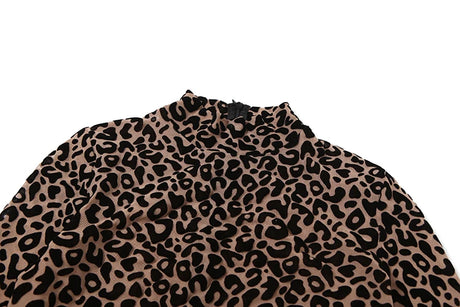 kliou Midnight Y2K Women Jumpsuits Hipster Leopard Print Full Sleeve Round Neck Slim Overalls Female Trend Party Club One Piece