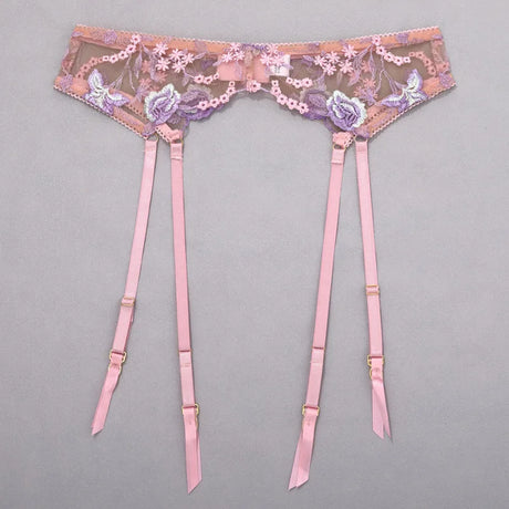 Diccvicc Floral Lingerie Embroidery Transparent Sexy Lace Women Underwear Bra Thong Exotic Apparel Erotic Outfits Intimate Set