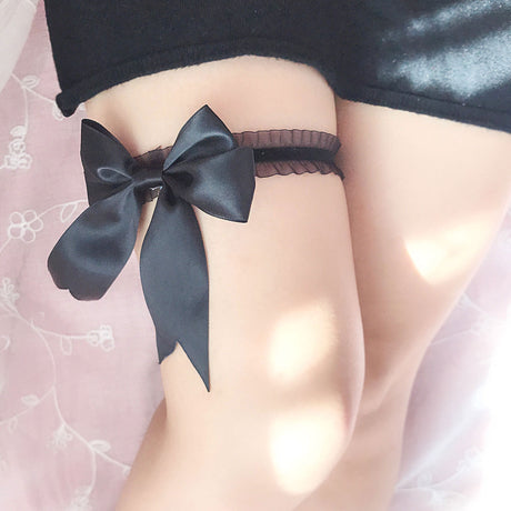 2024 Sexy Lace Bow Garter Bride Solid Color Fashion Comfortable Wild Thigh Ring Wedding Accessories