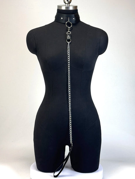 Women's Body Belly Band Neck Drawstring Collar Collar and Leash Set for Women Fetish Couple Game Role Play Props AccessorieSs