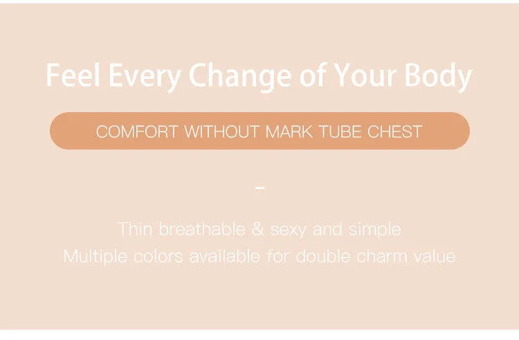 Hot Sale Seven Colors One Piece Women Seamless Strapless Bra Wireless Non-pad Bra Anti-skidding Ice Silk Traceless Strapless Bra