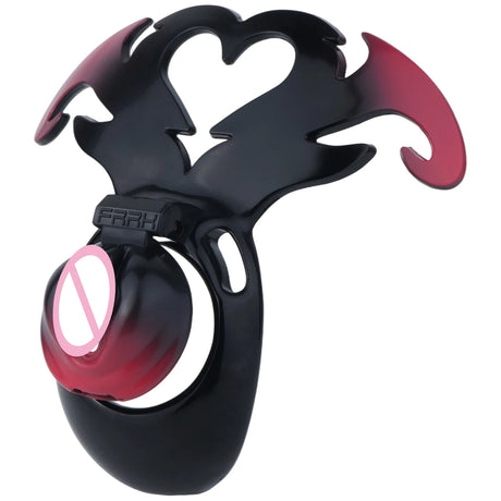 LICKER ABS Simulated Labia Cross-dresser Chastity Cage With loyalty Belt Wear Abstinence BDSM Penis Bondage Toys For Sissy Men