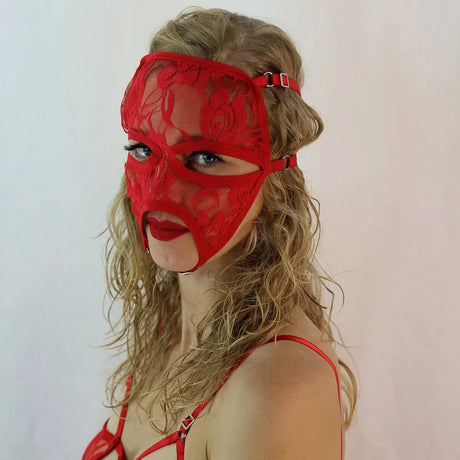 Women Lace Cosplay Multi‑Style Black Mesh Fishnet Full Face Mask Stretch Face Cover Halloween Masquerade Carnival Accessory