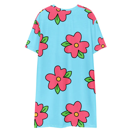 Homer Simpson Muumuu Dress Floral Tshirt dress Halloween Cosplay Sleeping Skirt Loose All Seasons Sleepwear Short sleeved Dress