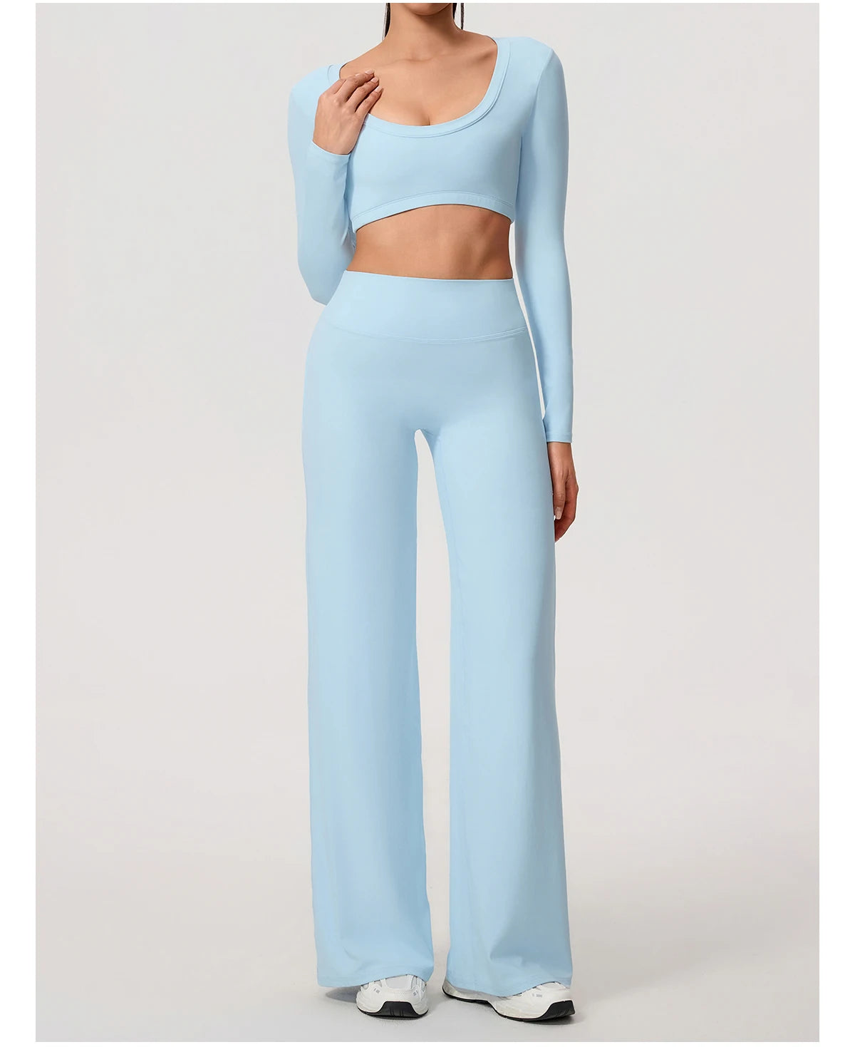 New Summer High Waist Wide-Leg Yoga Joggers Women's Autumn Casual Outdoor Sweatpants Female Straight Tracksuit Bottoms