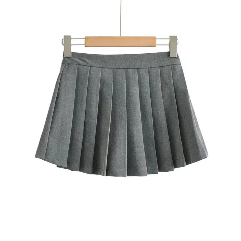 Sexy Women Pleated Skirts High Waist Summer Vintage Mini Skirts Korean Tennis Student White Designed Dance Skirt