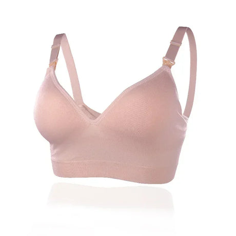 Wirefree Maternity Nursing Bra Breathable Anti Sagging Breastfeeding Brassiere for Pregnant Women Daily Wear