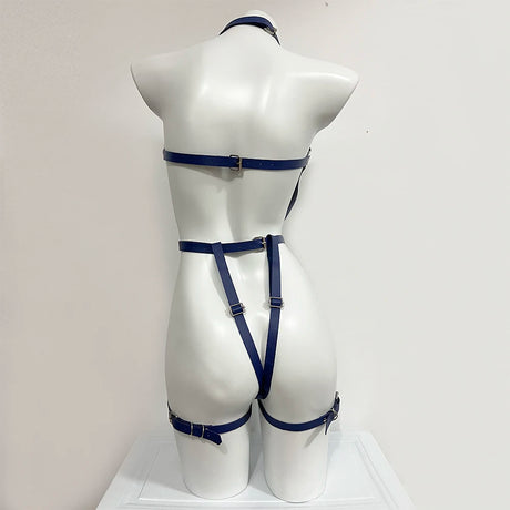 Sexy Body Harness Belt Set Tights Women Bdsm Leather Lingerie Fetish Clothing Underwear Harness Bondage Sex Toy Accessories
