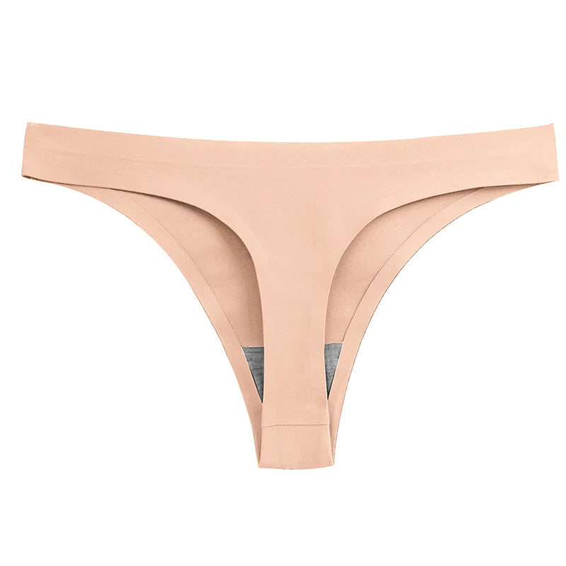 WarmSteps 4PCS/Set Sexy Women Panties Silk Satin Female Thongs Lingerie Soft Cozy Underwear Hot G-Strings Seamless Sports T-Back