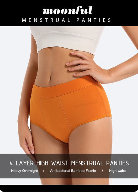 3PCS/Lot Menstrual Panties Woman Very Abundant Flow Menstruation Underwear High Waist Leak Proof Period Panties for Girls Set