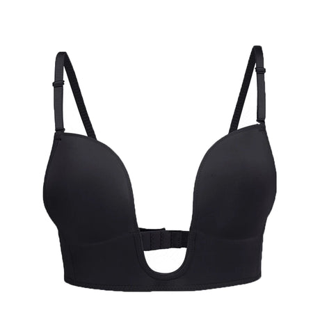 Deep U-Shaped Plunge Bra Lift Up Low Back Wirefree Bra Women Underwear Women's U-Shaped Sexy Lingerie For Backless Dress