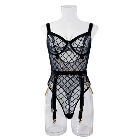 Women's Underwear Sets Sexy Erotic Lingerie for Sex Woman Clothing Lingeries Sets With Garter and Stockings Bra and Panty Set