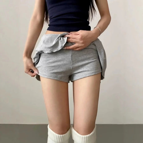Waist-Flipping Ruched Skirts Prevent Exposure Golf Sports Women Short Dress High Elasticity Athletic Short High Waist Skirt