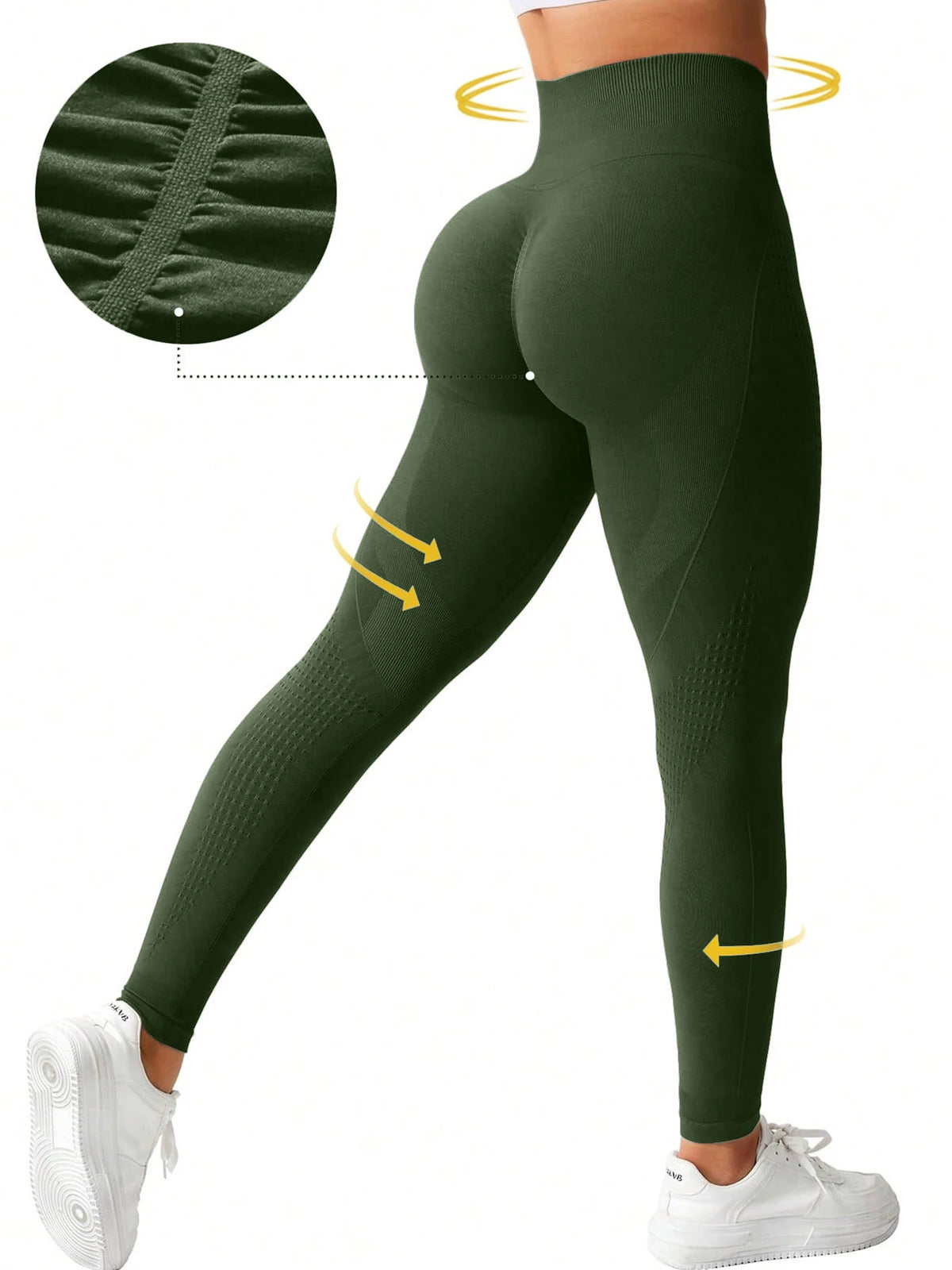 Women's Leggings Seamless Peach Hip Yoga Pants for Women, High Waist, Waist and Hip Lifting Fitness Pants