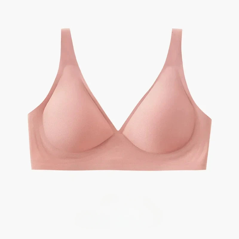 SUJIIN Sexy Wireless Bras for Women Plunge Seamless Invisible Padded Push Up Bra Comfortable Smoothing Female Bralette Bh MX074G