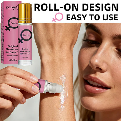Lemonfay For Her Original Pheromone Perfume Oil - 15ml Portable Roll-On Fragrance, Long-Lasting Intimate Scent for Women