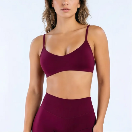 HISTELLO Impact Scoop Neck Bra Seamless Women Sports GYM Underwear Sexy Backless Yoga Clothing Naked Feeling Workout Fitness Bra