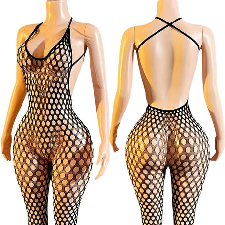 Open Crotch Bodystocking Crotchless Underwear Transparent Sexy Adult Female Lingerie One Piece Bodysuit Babydoll Erotic Costumes