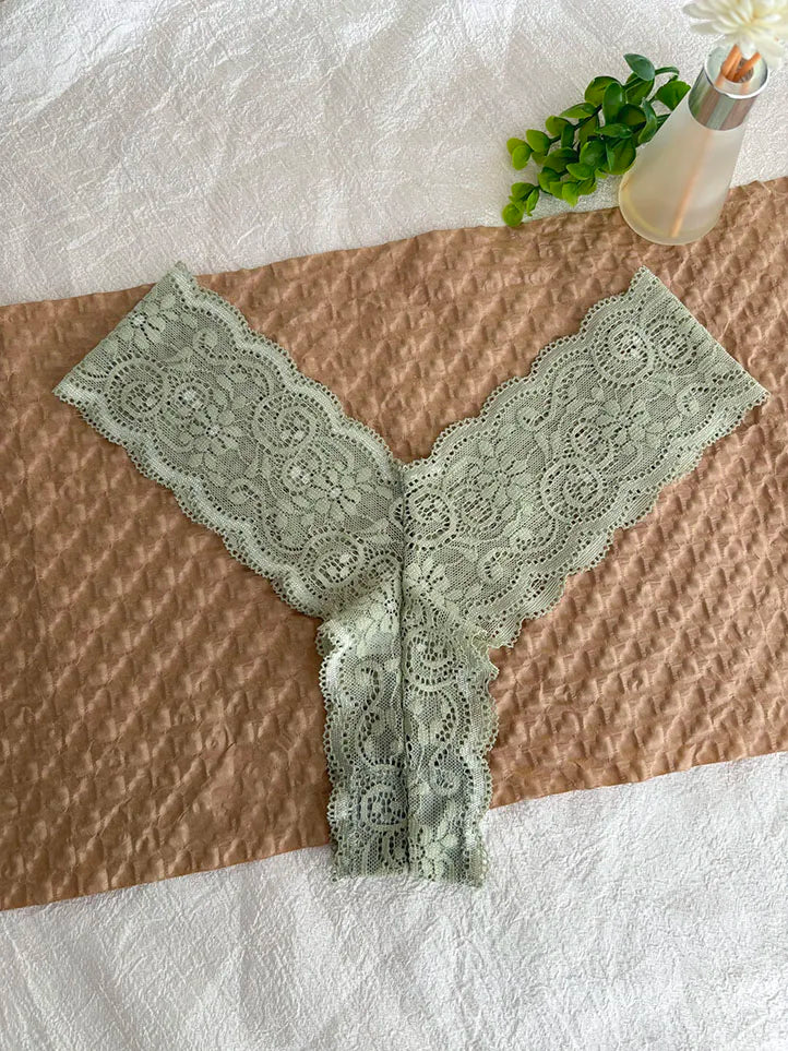 Personalized Text Custom Thong Customization Name Crystal Letters Panties Sexy Lace Underpants for Woman Wife Girlfriend Gift