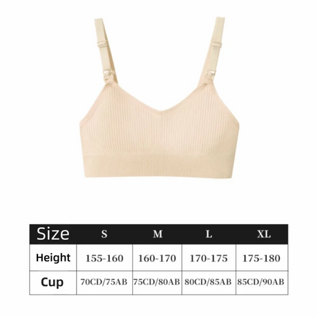 Comfortable Nursing Bras Without Steel Rings Soft Breastfeeding Underwear Anti Sagging 3D Support Seamless Maternity Bra Women