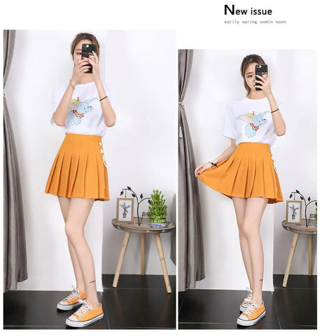 Black High Waist Mini Skirts Punk Pleated Vintage Skirt Gothic Streetwear Cross Print Pleated Women Skirts Lolita Harajuku Skirt