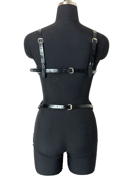 Sexy Body Harness Belt Set Tights Women Bdsm Leather Lingerie Fetish Clothing Underwear Harness Bondage Sex Toy Accessories