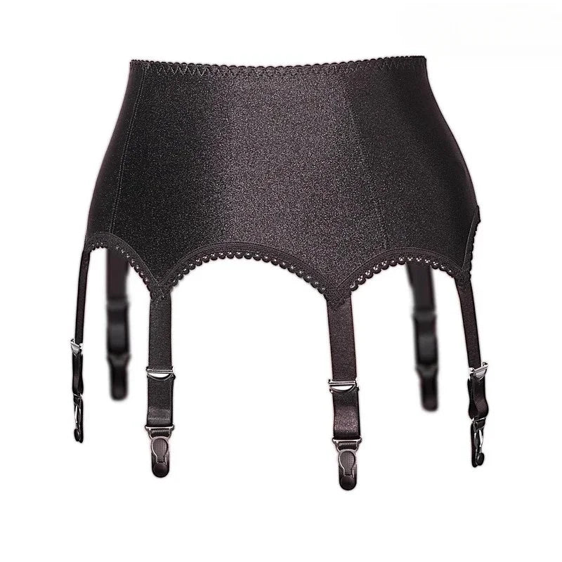 Sexy multi choices Luxury Garter Belt Women Glossy Satin Mini Skirt Metal Clips Garter Suspender Belt For OL sexy dancer sm game