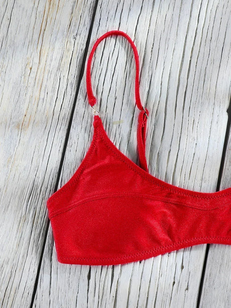 Rinabe Red Bikini String Bikinis Push Up Swimwear High Cut Swimsuit New Style Swimsuits Two-Piece Bathing Suit