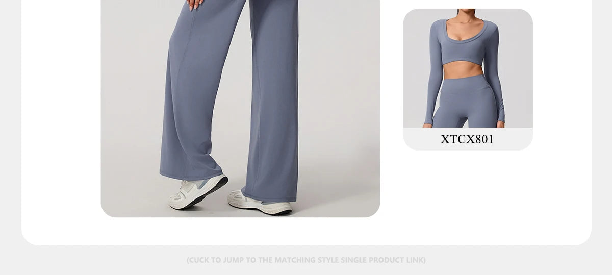 New Summer High Waist Wide-Leg Yoga Joggers Women's Autumn Casual Outdoor Sweatpants Female Straight Tracksuit Bottoms