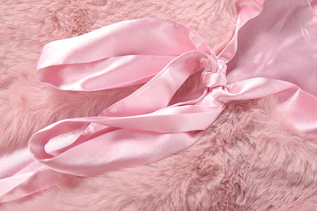 Cutenew Elegant Tank Tops Woman Autumn Trend Furry Comfortable o-Neck Bow Decoration Sweet Girl Street Fashion Y2K Style Vest