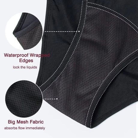 Teenagers Seamless Swimwear Leakproof Menstrual Panties Bikini Fast Absorption Period Swimsuits for Girls Women