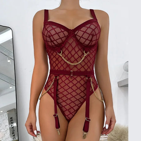 Women's Underwear Sets Sexy Erotic Lingerie for Sex Woman Clothing Lingeries Sets With Garter and Stockings Bra and Panty Set