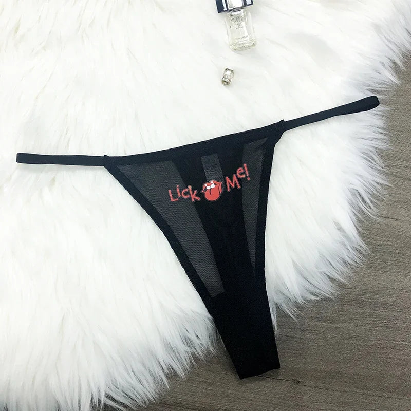 Custom Thongs Crystal Name Letter Women Sexy Underpants Erotic G-String Panties Personalized Underwear Girl Friend Hot wife Gift