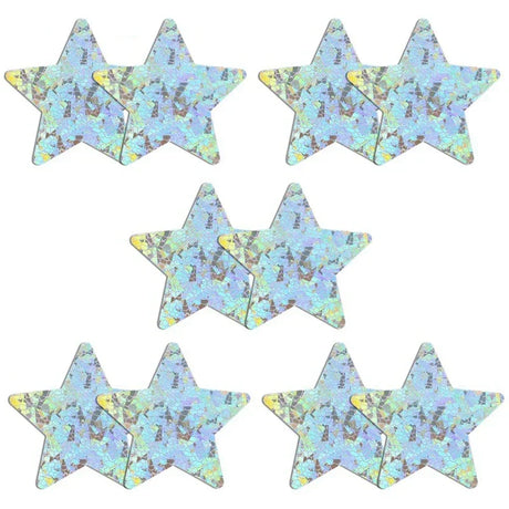 5 Pairs Glitters Pasties Nipple Covers Stickers Disposable Sticky Breast Petals for Women Rave Party Festival