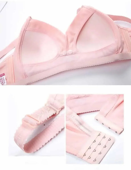 Originality Front Button Brassiere Type Solid Color Pregnancy Lactation Lingerie Skin Friendly Comfort Breathable Plus Size Bra