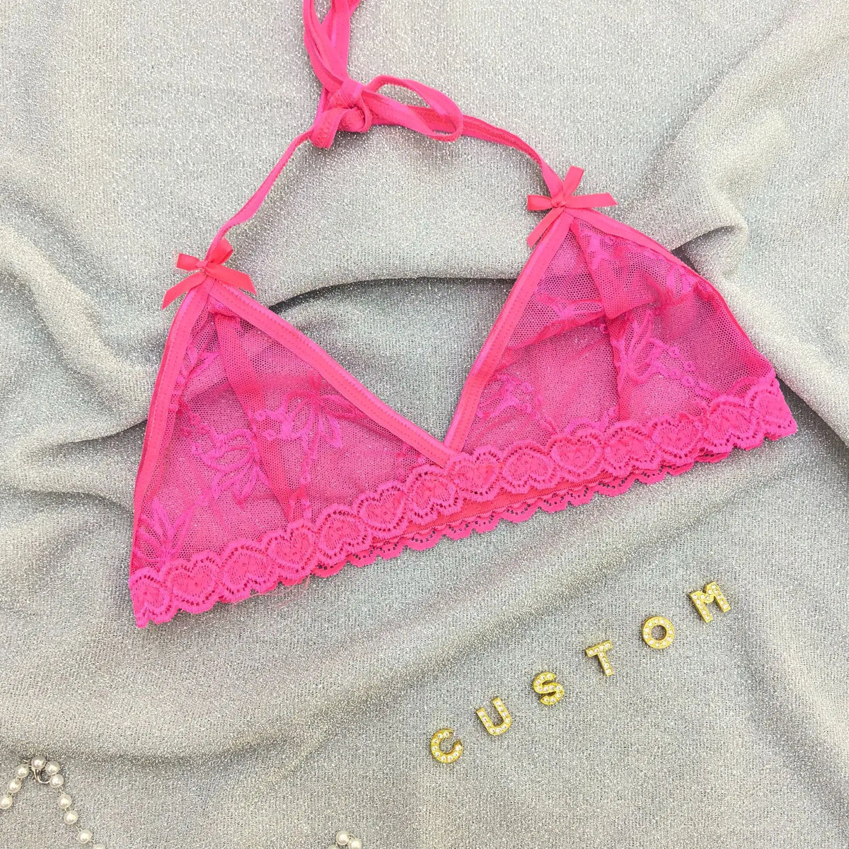 NEW Custom Name Thongs Lingerie Personalized Bra Thong Sets Sexy Lace Underwear Valentines Day Hotwife Gift Plus Size G-string