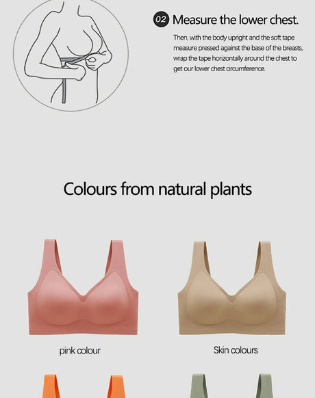 Multi-Color Solid Pattern Jelly Latex Girls' Bra Plus Size Adjustable Removable Steel Ring Everyday Spandex Marks Made