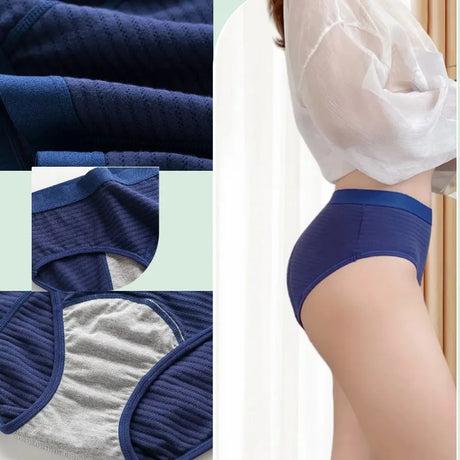 2PCS/set Leak Proof Menstrual Panties Cotton Shorts for Women Waterproof Briefs Intimates Physiological Female UnderwearXS-2XL