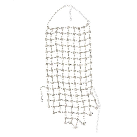 Stonefans Long Mesh Bracelet Women Luxury Performance Charm Fashion Ring Arm Chain Jewelry Hand Accessory Wedding Dangle Party