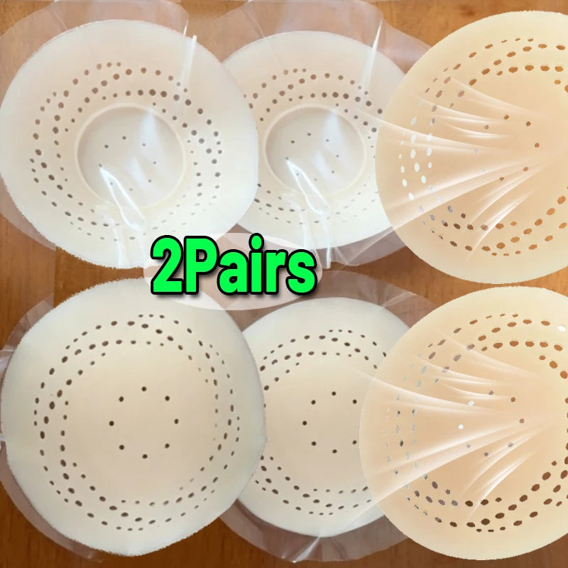 Reusable Breathable Nipple Cover Anti Convex Point Silicone Chest Pad Invisible Seamless Sticky Bra Summer Ultra Thin Breast Pad
