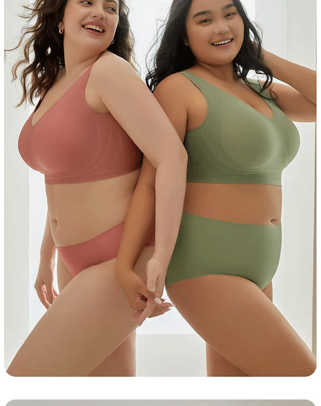 Multi-Color Solid Pattern Jelly Latex Girls' Bra Plus Size Adjustable Removable Steel Ring Everyday Spandex Marks Made