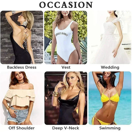 2pcs New Women Invisible Nipple Cover Stickers Self-adhesive Chest Breast Petals Silicone Lift Up Paddings Reusable Patch Bra