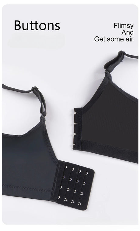 Large Size Seamless Lingerie for Women Thin and Sexy Bra Comfortable Top Up Push-up Anti Sagging Sports Breast Collection Bras