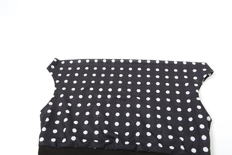 Weird Puss Polka Dots Print T-Shirts Women Summer Trend Skew Collar Off Shoulder Backless Street Fashion Trend Ruched Crop Tops