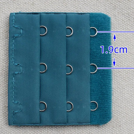 3-Row 3-Hook Bra Extender with Stainless Steel Hooks for Bras, Adjustable Extra Length Soft Velvet Back Closure (Multi Colors)