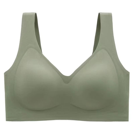 Multi-Color Solid Pattern Jelly Latex Girls' Bra Plus Size Adjustable Removable Steel Ring Everyday Spandex Marks Made